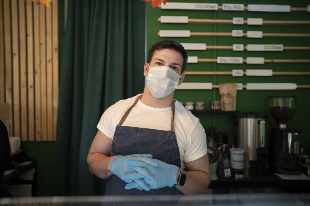 bar schoonmaker van ene restaurant